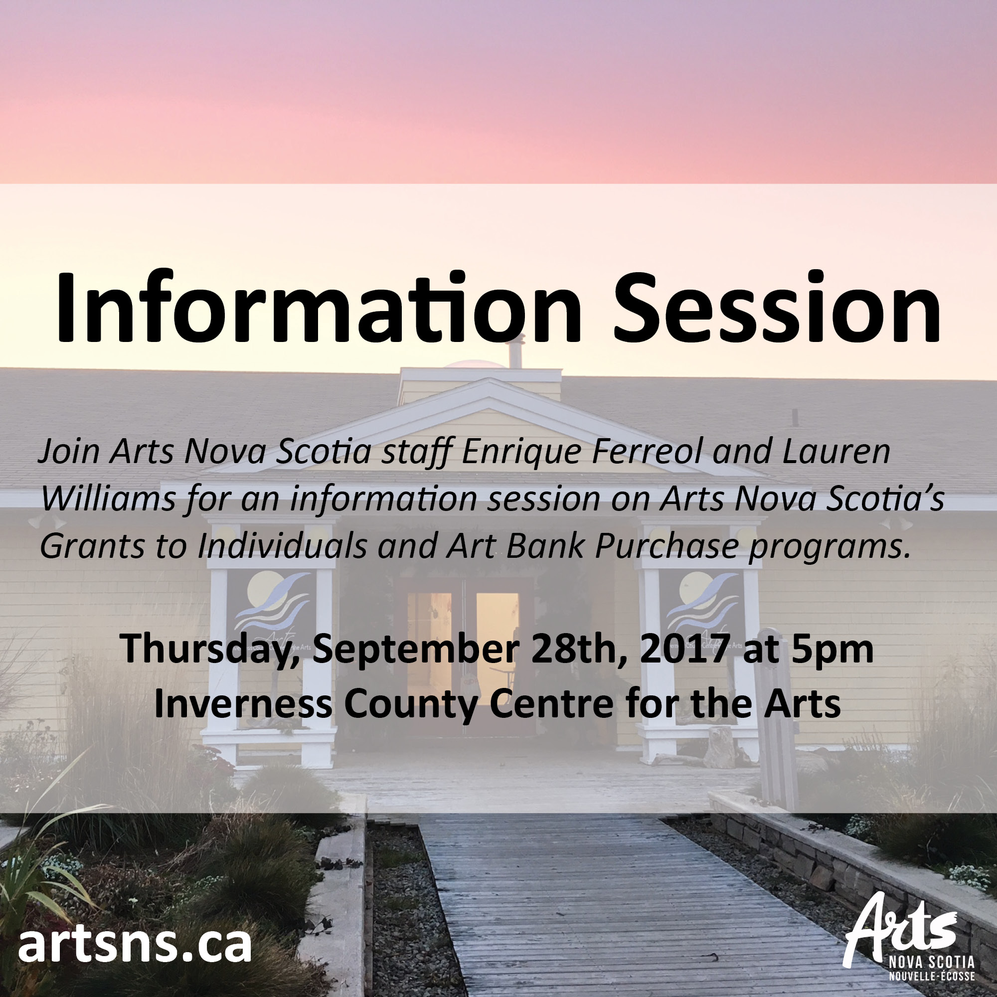 Arts Nova Scotia Information Session